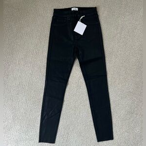 NWT Pistola Women's Black Coated Skinny Jeans Size:26